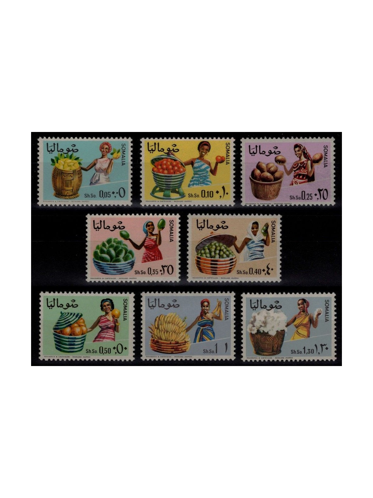 SOMALIA 1968 Prodotti dell'agricoltura 8v MNH**