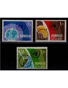 SOMALIA 1966 Nazioni Unite 3v MNH**