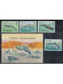 ST. HELENA 1987 Fauna marina, balene 4v + 1 BF MNH**