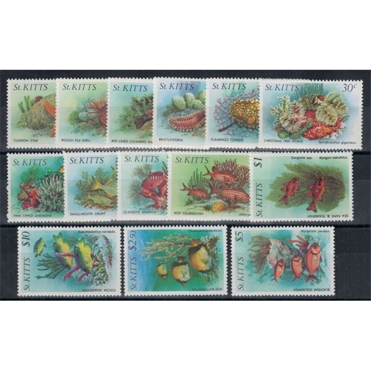ST. KITTS 1984 Vita Marina 14v MNH**