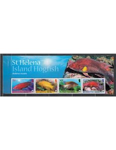 ST. HELENA 2011 WWF, Fish - WWF, Island hogfish 4 v
