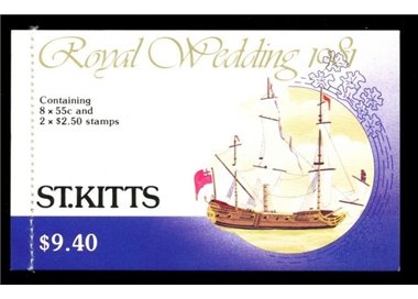 ST. KITTS 1981 Carlo e Diana, Royal Wedding LB MNH**
