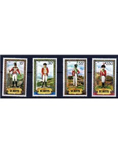 ST. KITTS 1983 Military uniforms - Uniforms 4v MNH**