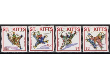 ST. KITTS 1987 Christmas - Christmas 4v MNH**