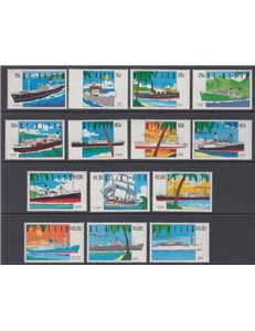 ST. KITTS 1990 Navi - Ships 14v MNH**