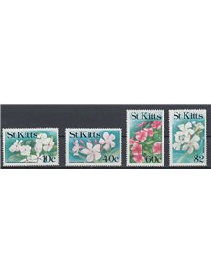 ST. KITTS 1991 Fiori - Flowers 4v MNH**