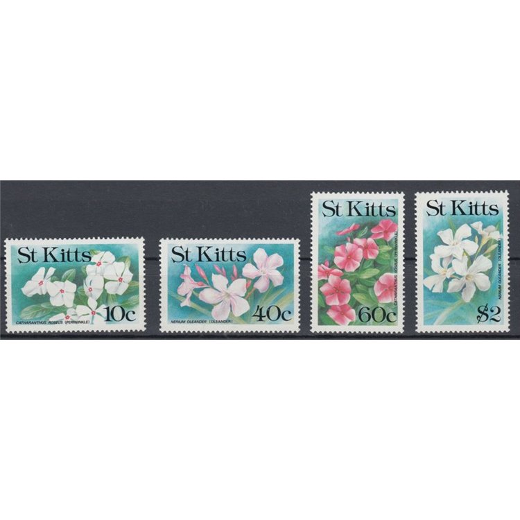 ST. KITTS 1991 Fiori - Flowers 4v MNH**