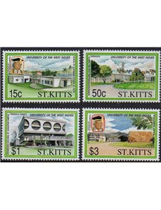 ST. KITTS 1991 University - University 4v MNH**