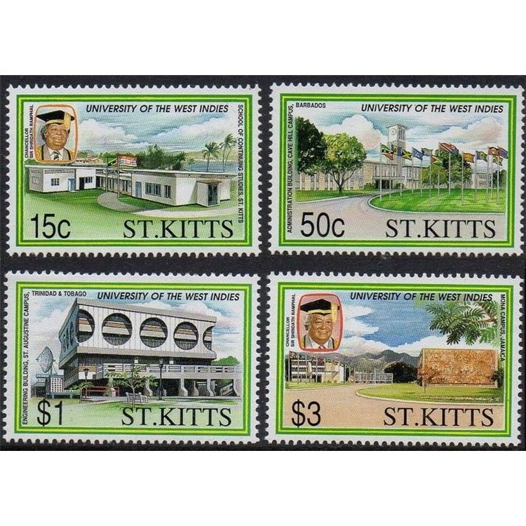 ST. KITTS 1991 Università - University 4v MNH**