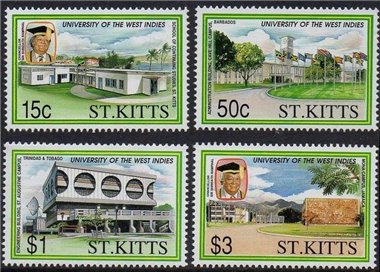 ST. KITTS 1991 University - University 4v MNH**