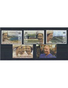 ST. KITTS 1991 Accesso al trono - Queen accession anniversary 5v MNH**
