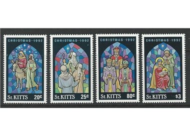 ST. KITTS 1992 Natale - Christmas 4v MNH**