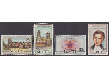 ST. KITTS 1993 Diocese of the Caribbean - Anglican church 4v MNH**