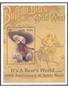 ST. KITTS 2003 Orso di peluche - Teddy bears 1 BF MNH**