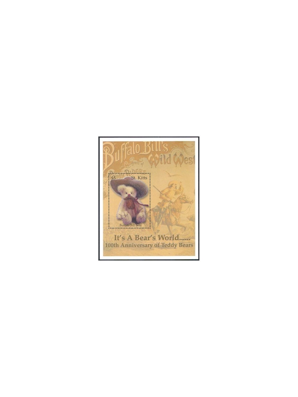 ST. KITTS 2003 Teddy bear - Teddy bears 1 s/s MNH**