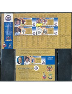 ST. KITTS 2004 FIFA Centenary 4v + 1 s/s MNH**