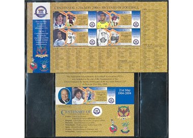 ST. KITTS 2004 FIFA Centenary 4v + 1 s/s MNH**