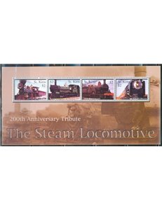 ST. KITTS 2004 Treni, locomotive 4v MNH**