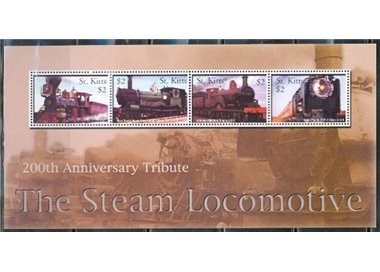 ST. KITTS 2004 Trains, locomotives 4v MNH**