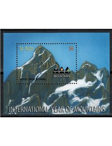 ST. KITTS 2002 International mountain year 1 s/s MNH**