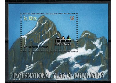 ST. KITTS 2002 International mountain year 1 BF MNH**