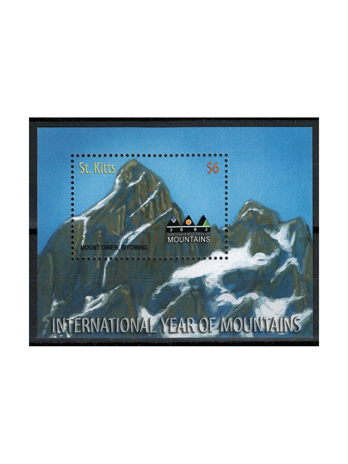 ST. KITTS 2002 International mountain year 1 s/s MNH**