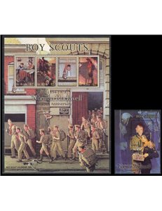 ST. KITTS 2003 Norman Rockweel, scouting 4v + 1 BF MNH**
