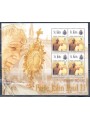 ST. KITTS 2005 Pope John Paul II & Nelson Mandela 4v sheetlet MNH**