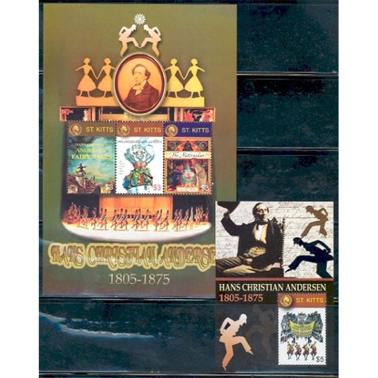 ST. KITTS 2005 Hans Christian Andersen 3v + 1 BF MNH**