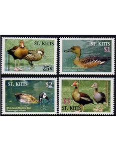 ST. KITTS 2005 Papere - Ducks 4v MNH**