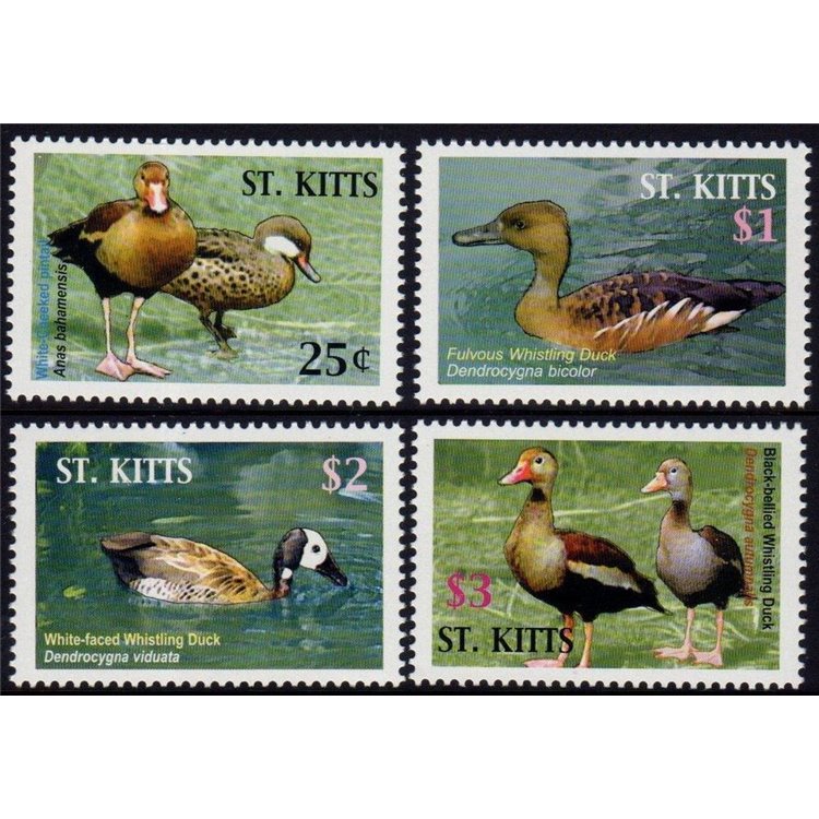 ST. KITTS 2005 Papere - Ducks 4v MNH**