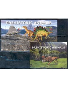 ST. KITTS 2005 Prehistoric Animals III 3v + 1 s/s MNH**