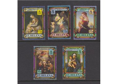ST. HELENA 1991 Christmas, paintings 5v MNH**