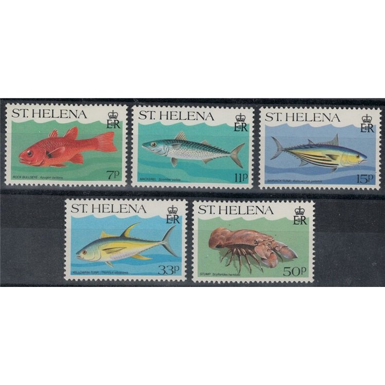 ST. HELENA 1985 Fauna marina, pesci 5v MNH**