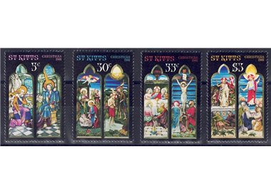 ST. KITTS 1981 Christmas 4v MNH**