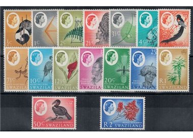 SWAZILAND 1962 Serie ordinaria 16v MNH**