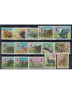 SWAZILAND 1969 Fauna, animali 15v MNH**
