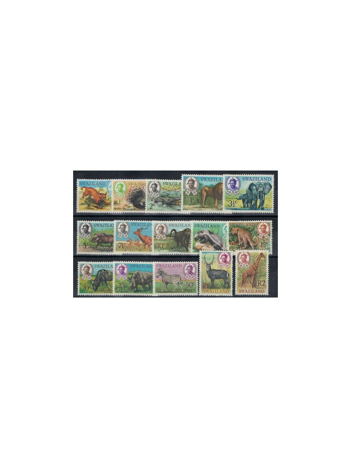 SWAZILAND 1969 Fauna, animals 15v MNH**