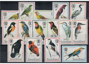 SWAZILAND 1976 Fauna, birds 15v MNH**