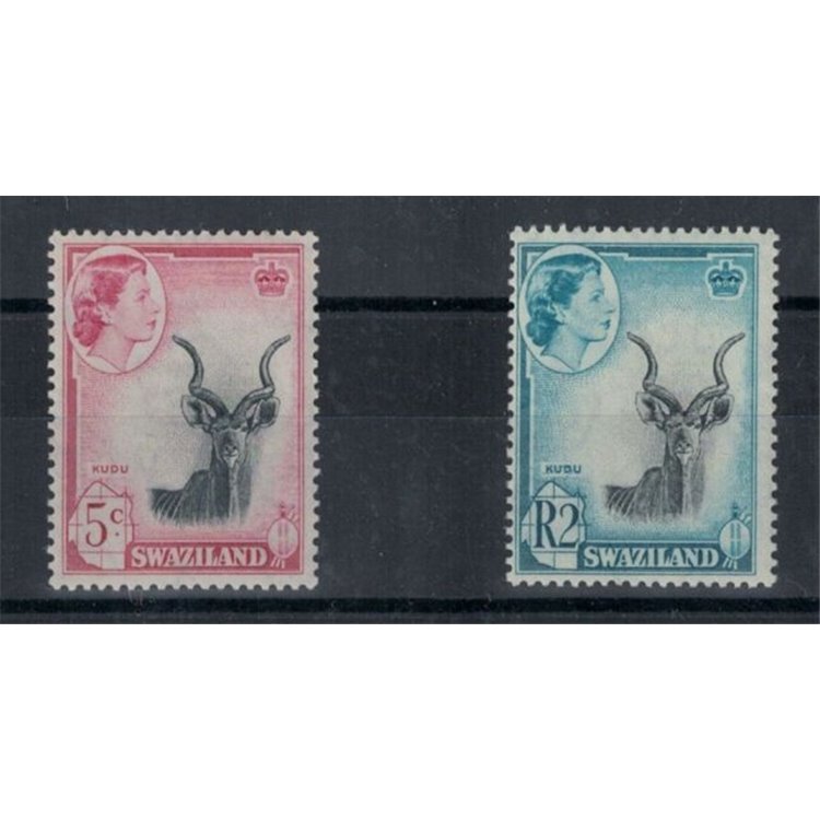 SWAZILAND 1961 Serie ordinaria 2v MNH**