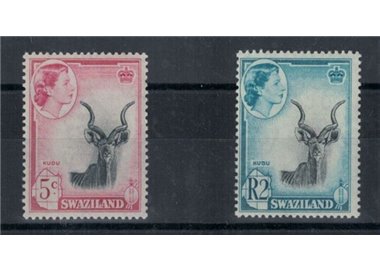 SWAZILAND 1961 Serie ordinaria 2v MNH**