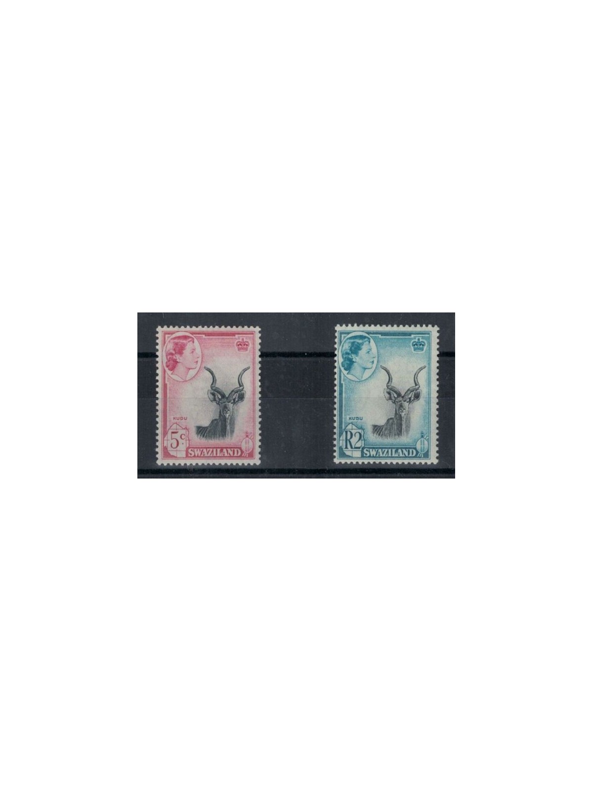 SWAZILAND 1961 Serie ordinaria 2v MNH**