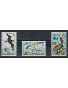 ST. VINCENT 1974 Definitives, birds 3v MNH**