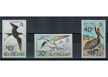 ST. VINCENT 1974 Definitives, birds 3v MNH**