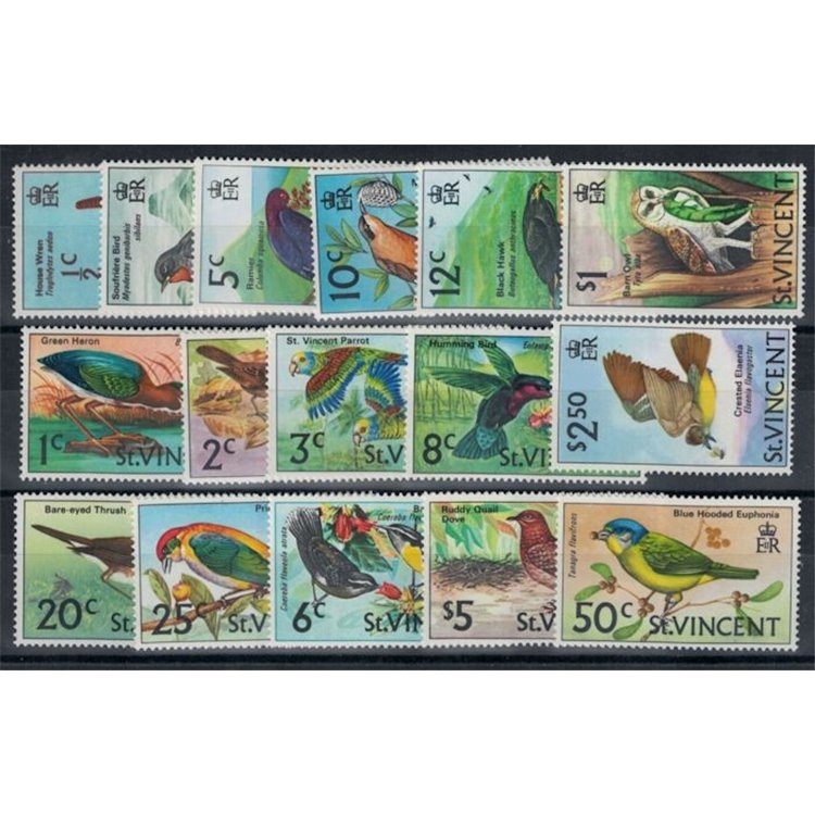 ST. VINCENT 1970 Birds 16 v