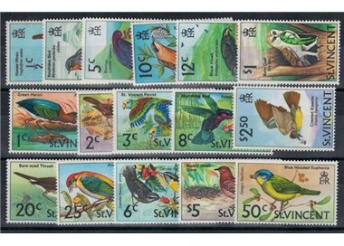 ST. VINCENT 1970 Birds 16 v