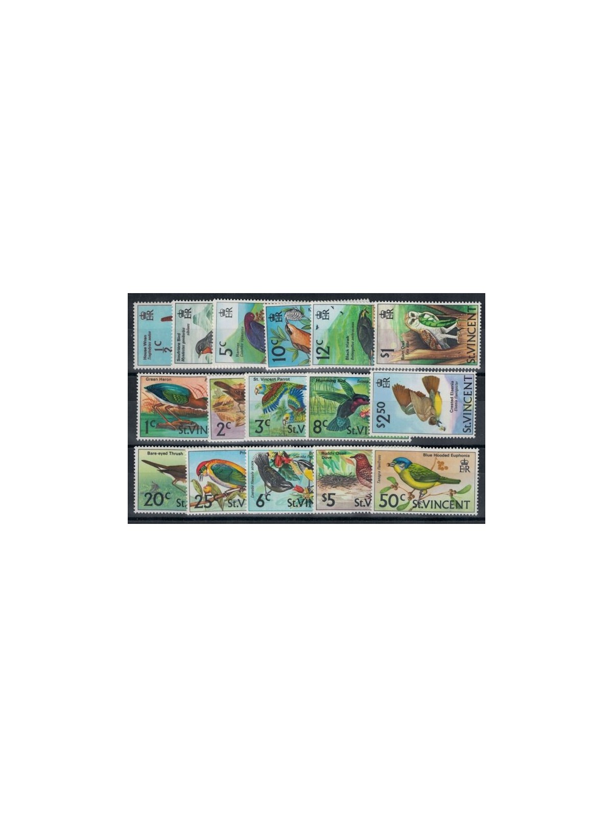 ST. VINCENT 1970 Birds 16 v