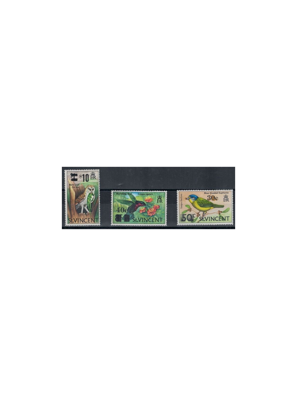 ST. VINCENT 1973 Birds, Overprints 3v MNH**