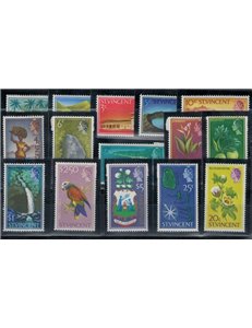 ST. VINCENT 1965/68 Ordinaries - Definitives 15 v