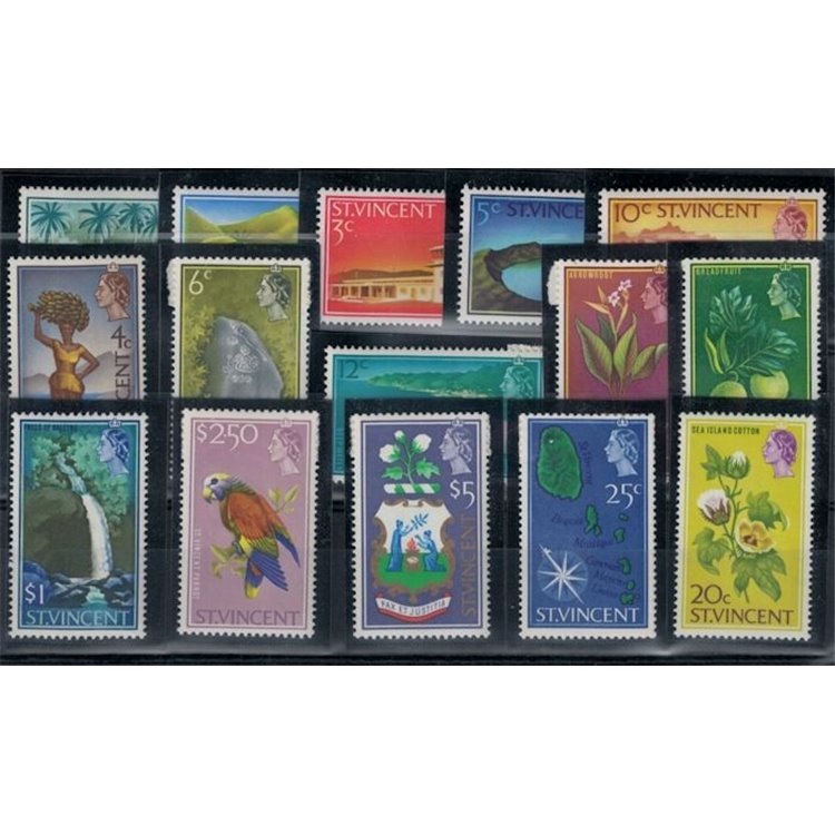 ST. VINCENT 1965/68 Ordinari - Definitives 15 v